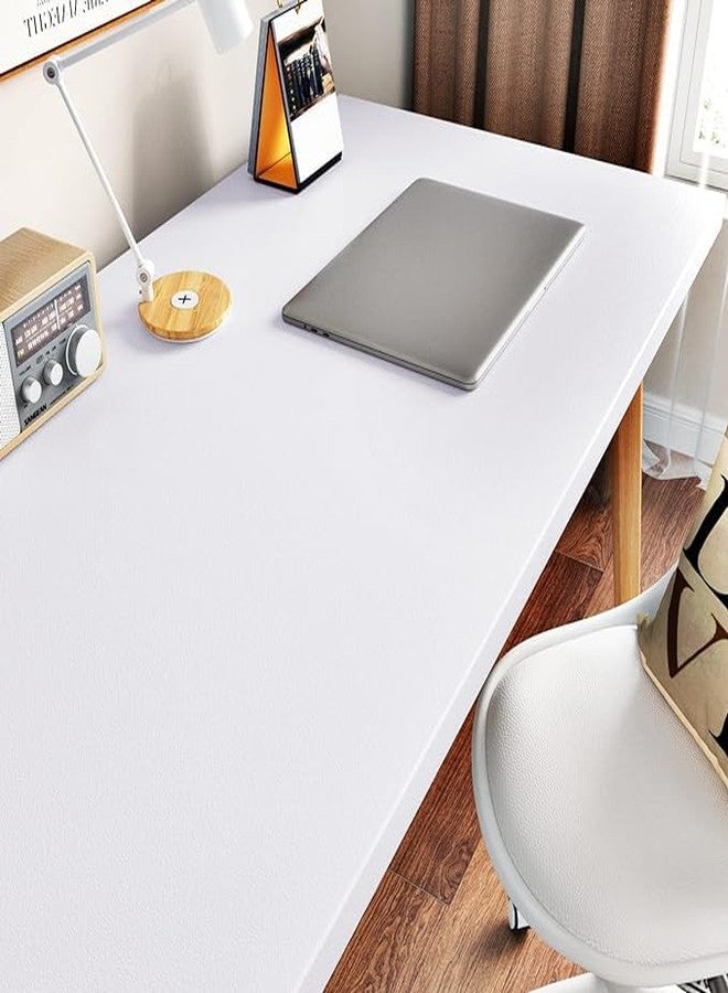 Cosmos Star™ White Vinyl Wallpaper Self Adhesive Wallpaper Furniture Countertops Desktop Wardrobe Contact Paper Stickers Vinyl Waterproof Wall Paper (White Matte Wallpaper, 12x72 inch) - Image 4